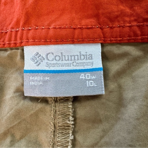 Columbia Men's Tan Shorts AM4471 Khaki Size 40 - Outdoors Vacation Travel Summer - Picture 3 of 8